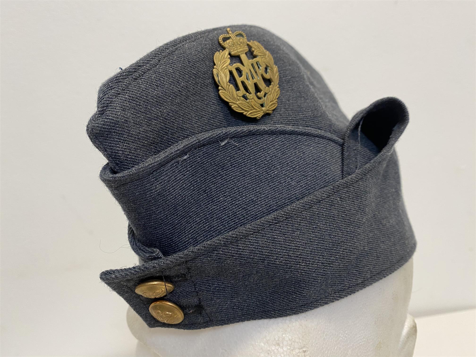 WWII British RAF Royal Air Force - Uniform Side Ranks Cap or Hat - w/RAF Cap Badge 